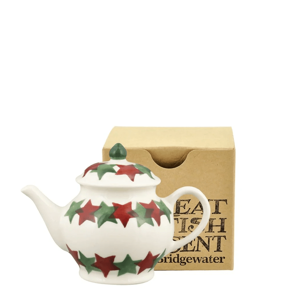 Emma Bridgewater Christmas Stars Tiny Teapot Decoration